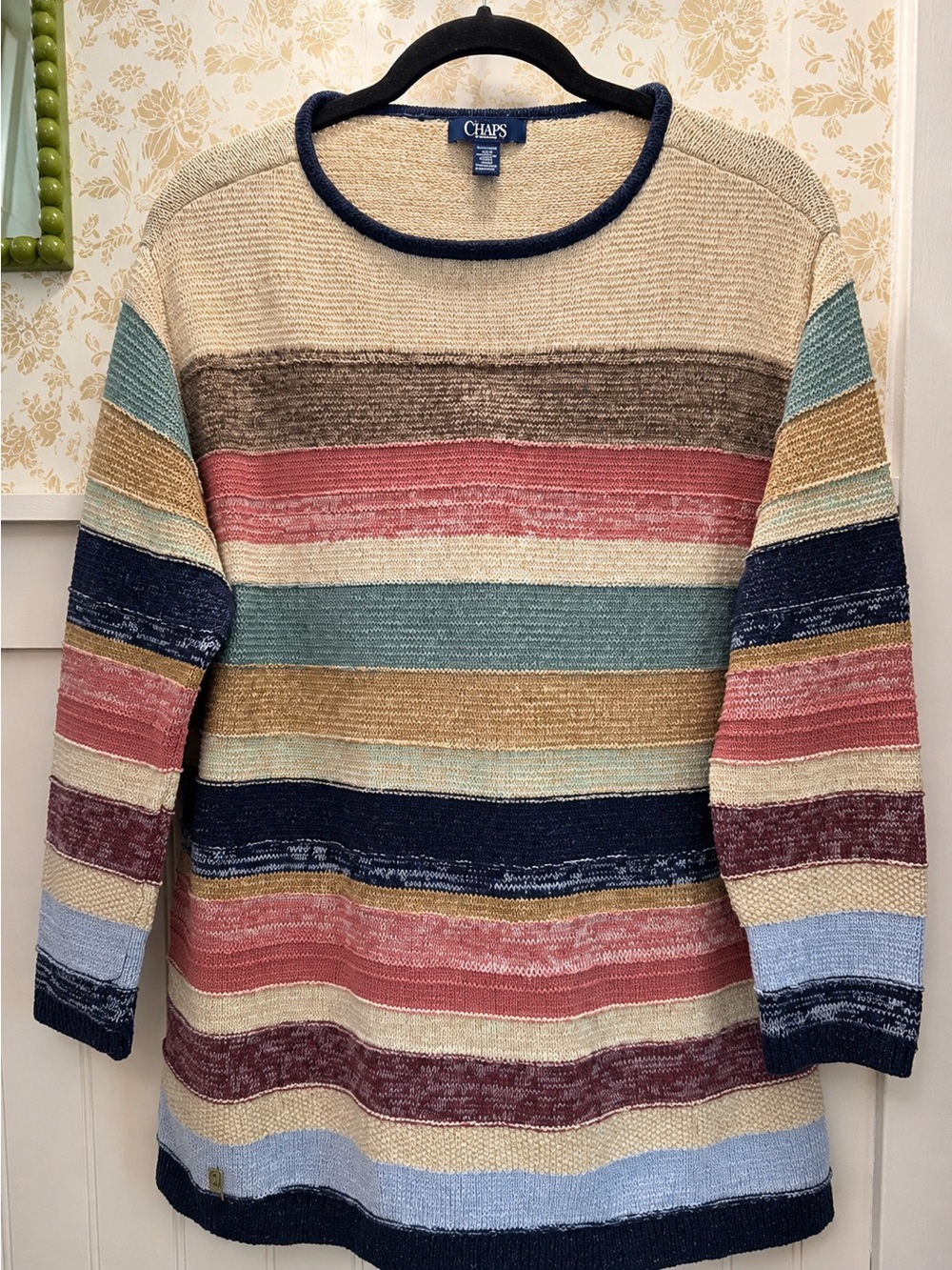 Chaps Women's Multicolor Striped Knit Sweater